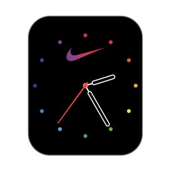 nike耐克黑色底彩色数刻度简约表盘.clock