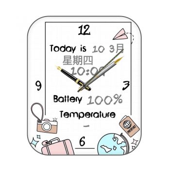 Back to school 返校季多彩手帐表盘.clock