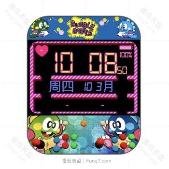 泡泡龙Bubble Bobble可爱卡通表盘.clock