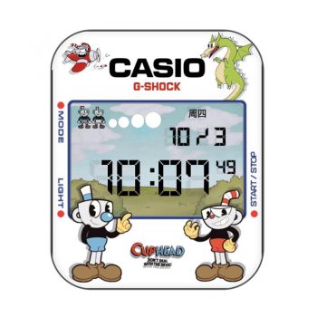 casio卡西欧 Cuphead茶杯头白色表盘.clock