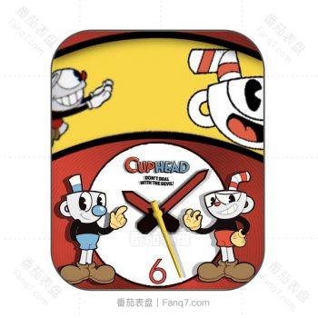 Cuphead茶杯头橙黄动态卡通表盘.clock