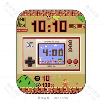 《球》任天堂GAME&WATCH掌机游戏卡通与超级玛丽表盘.clock