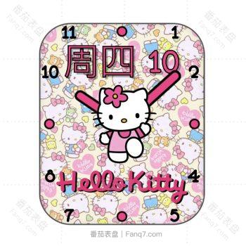 HelloKitty Analog KL粉色可爱KT猫表盘.clock