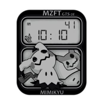 Mimikyu With date 皮卡丘黑白复古表盘.clock