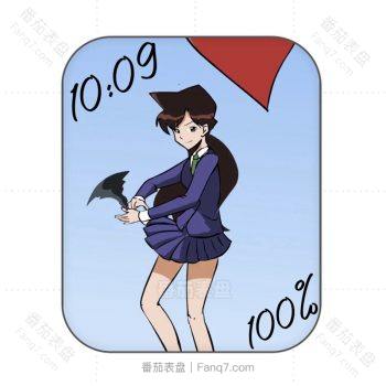 NNJ Finger Frying Pan名侦探柯南卡通动态表盘.clock