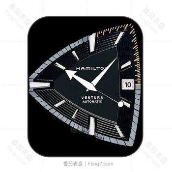 Hamilton汉米尔顿三角形黑色表盘.clock