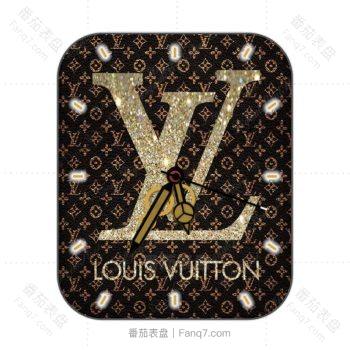 LOUIS VUITTON路易斯威登火焰花碎钻logo表盘.clock
