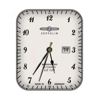 齐博林(ZEPPELIN）复古黄黑色刻度经典表盘.clock