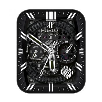 HUBLOT宇舶酷黑动态机械齿轮旋转表盘.clock