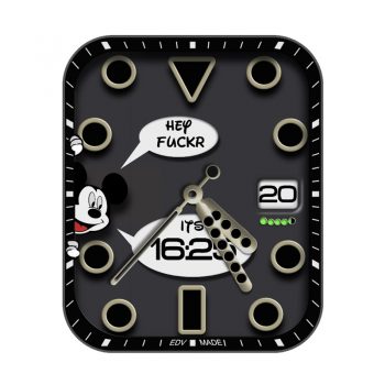 迪士尼米奇米老师卡通简约表盘.clock