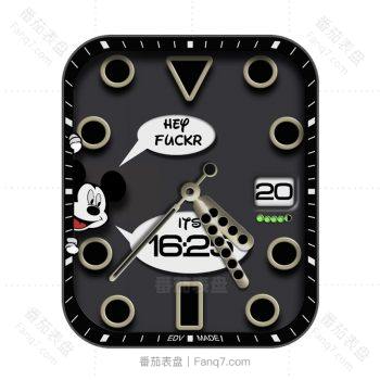 迪士尼米奇米老师卡通简约表盘.clock