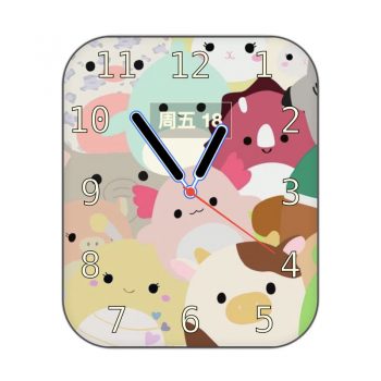 Squishmallows 超大独角兽可爱卡通表盘.clock