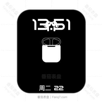 All Apple苹果产品黑色底表盘.clock