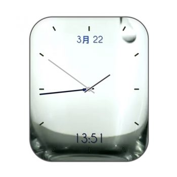 glass water一杯水水滴注入动态表盘.clock
