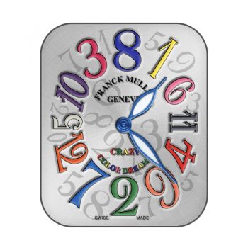 Franck Muller 法兰克穆勒白底七彩大数字时间表盘.clock