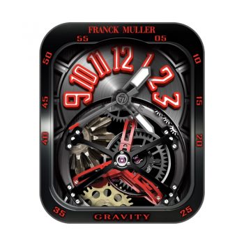 Franck Muller 法兰克穆勒酷黑红上下圆环机械动态表盘.clock