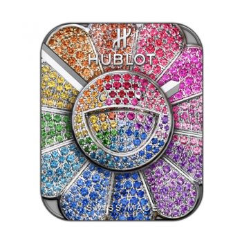 HUBLOT宇舶彩色动态旋转钻石密集花朵表盘.clock