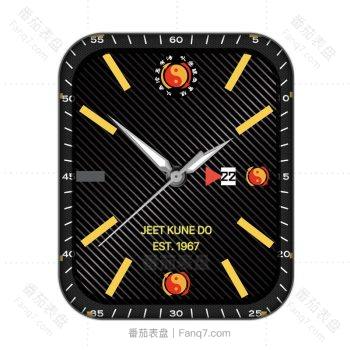 Jeet Kune do Bruce Lee by WF《截拳道之道》李小龙黑色表盘.clock