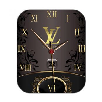LOUIS VUITTON路易斯威登棕色灰色搭配黑色表盘.clock