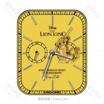 Undone昂当DisneyClassic迪士尼经典系列LION KING狮子王黄色表盘.clock