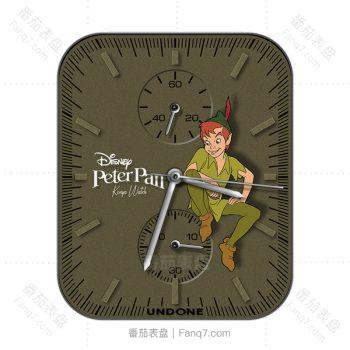 Undone昂当DisneyClassic迪士尼经典系列PeterPan彼得潘绿色表盘.clock