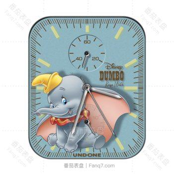 Undone昂当DisneyClassic迪士尼经典系列DUMRD大象蓝色表盘.clock