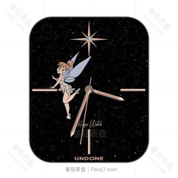 Undone昂当DisneyClassic迪士尼经典系列Tinker_Bell小叮当仙女黑色表盘.clock