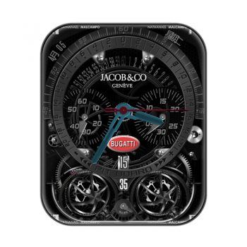 Jacob&co 杰克宝黑色炫酷重力飞陀表盘.clock