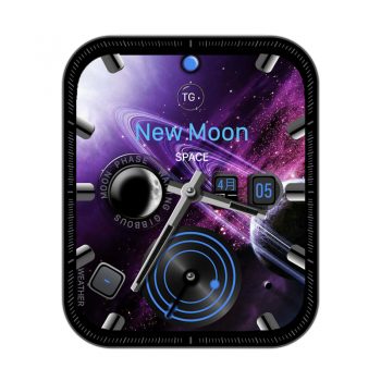 NewMoon紫色宇宙唯美太空表盘.clock