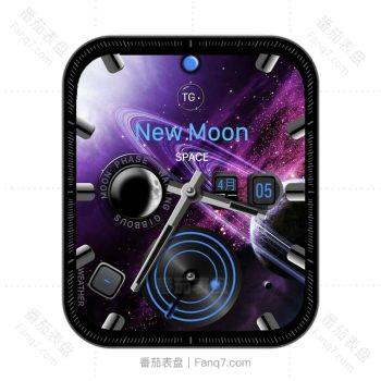 NewMoon紫色宇宙唯美太空表盘.clock