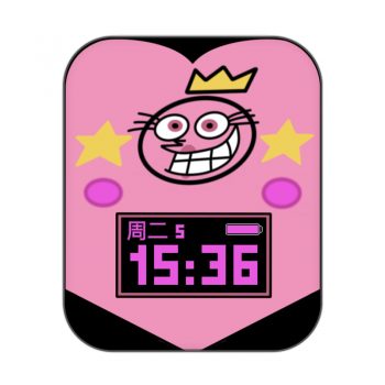 Wanda万达粉色国王表盘.clock