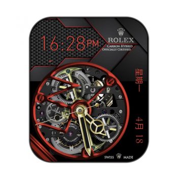 劳力士黑色蜂窝机械旋转炫酷表盘.clock