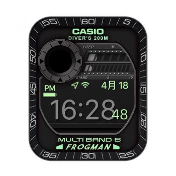 casio卡西欧黑色卡通太空人表盘.clock