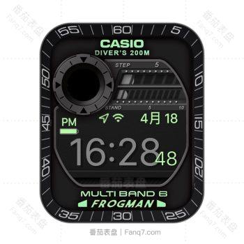 casio卡西欧黑色卡通太空人表盘.clock