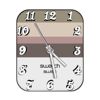 swatch斯沃琪莫兰迪色淡雅表盘.clock