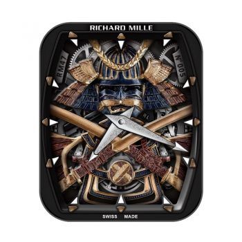 RICHARDMILLE 理查德米勒日本鬼子武士立体浮雕表盘.clock