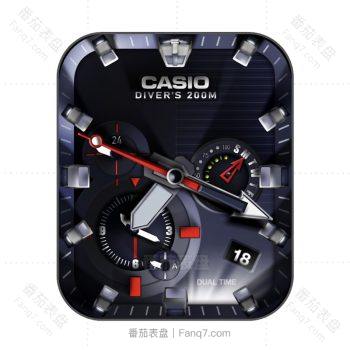 G-SHOCK GWF-A1000卡西欧深紫红仪表表盘.clock