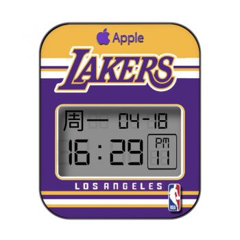 洛杉矶湖人队（Los Angeles Lakers）紫色篮球队表盘.clock