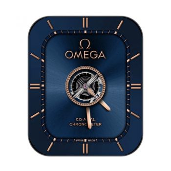 欧米茄OMEGA蓝色高级重力飞陀表盘.clock