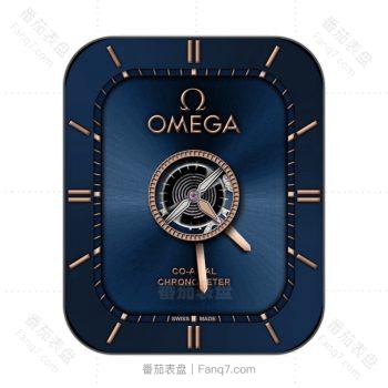 欧米茄OMEGA蓝色高级重力飞陀表盘.clock