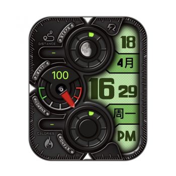 RLMade 32绿色边黑色散去机械表盘.clock