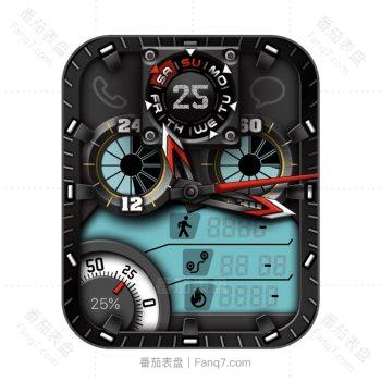 立体酷炫机械数字仪表动态表盘.clock