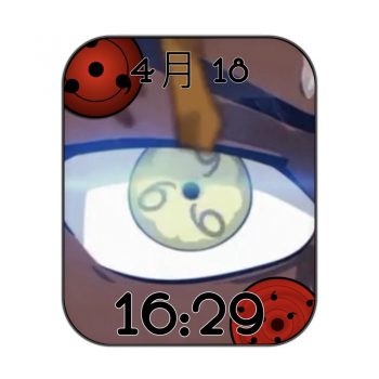 Sharingan火影忍者写轮眼旋转动态表盘.clock