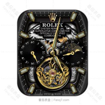 ROLEX劳力士酷黑鎏金动态机械表盘.clock