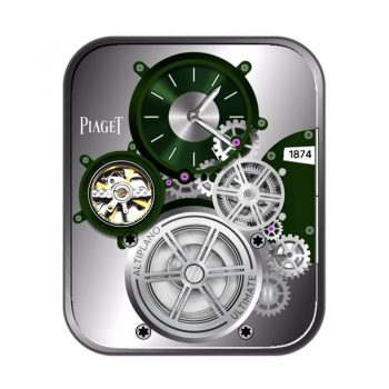 伯爵ALTIPLANO银底动态机械表盘.clock