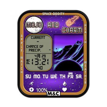 Mojo and Charm – Space Oddity 黑色漩涡动态表盘.clock