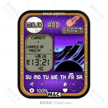 Mojo and Charm – Space Oddity 黑色漩涡动态表盘.clock