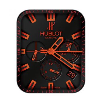 HUBLTO宇舶亮红色黑底三盘表盘.clock