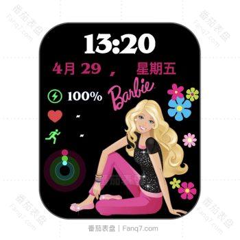 芭比娃娃Fitness Barbie肌肉芭比卡通动画表盘.clock