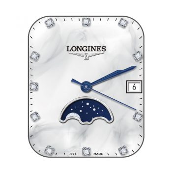 LONGINFS浪琴瓷白镶钻简约高级月相表盘.clock